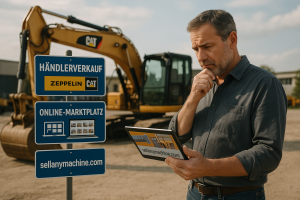Bagger Verkaufen: Online-Marktplatz oder Händler? Die besten Wege, einen Bagger zu verkaufen